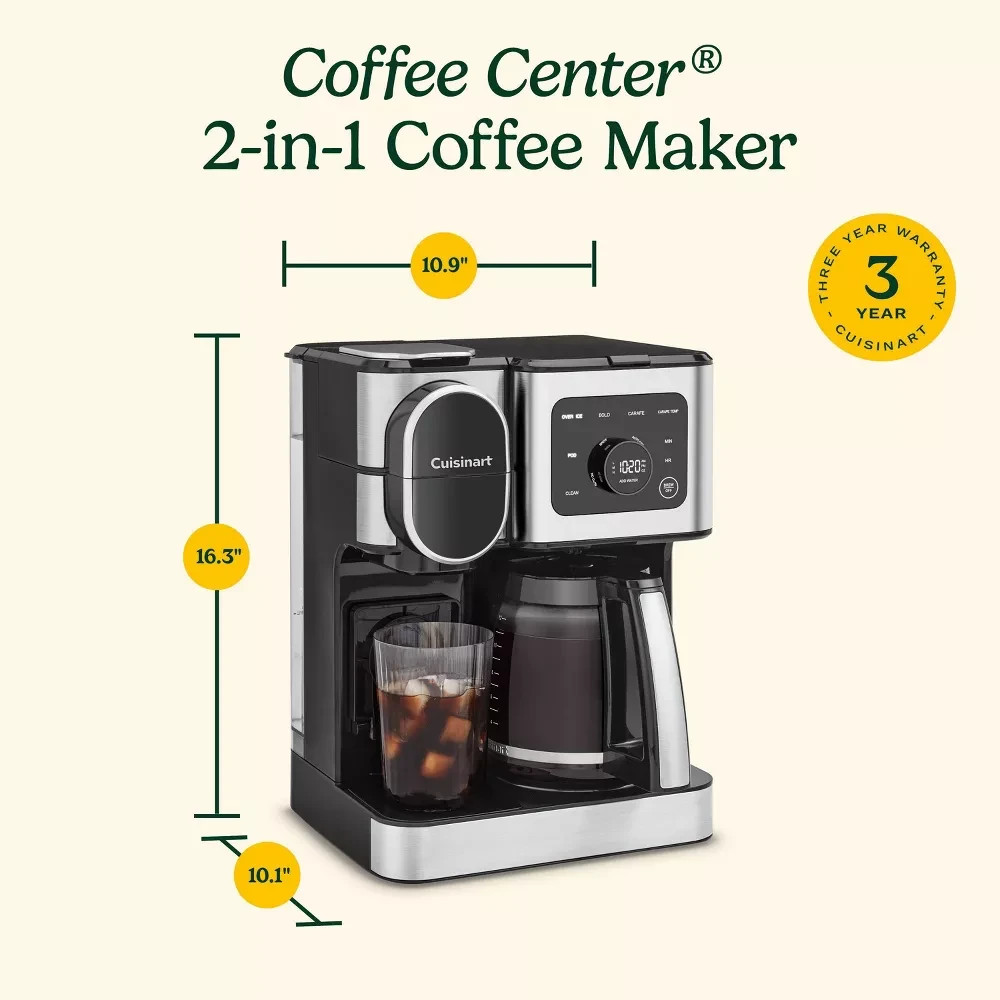Cusinart SS-30 Coffee Center 2-in-1 BRAND NEW SEALED FFROM FACTORY