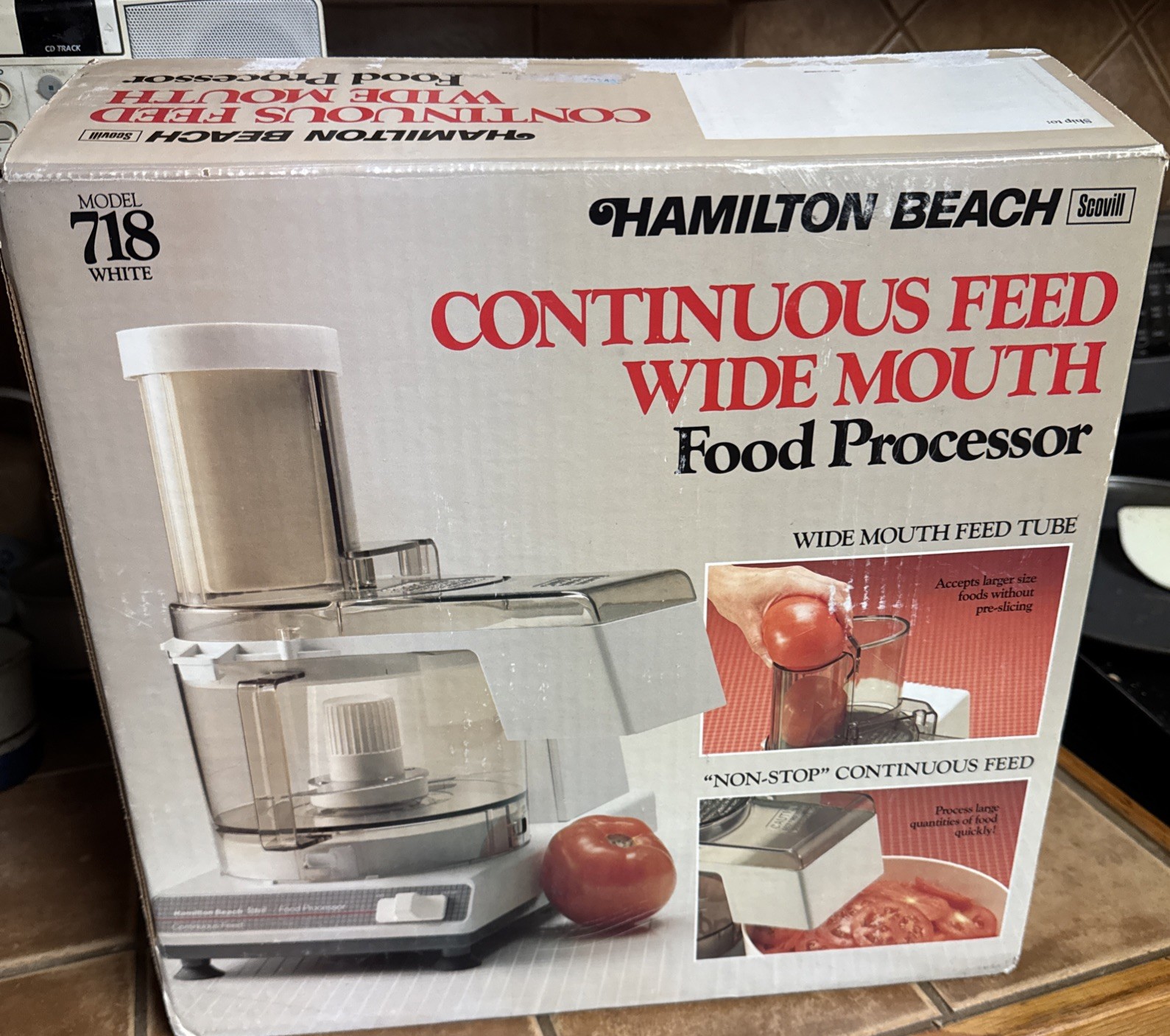 NIB Hamilton Beach Scovill Continuous Feed Wide Mouth Food Processor Model 718