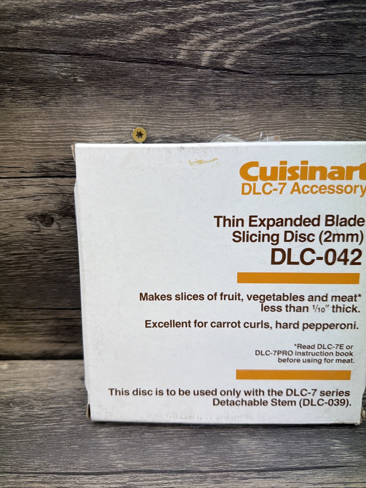 Cuisinart DLC-7 Series Thin Slicing 2mm Disc Blade DLC-042 NEW