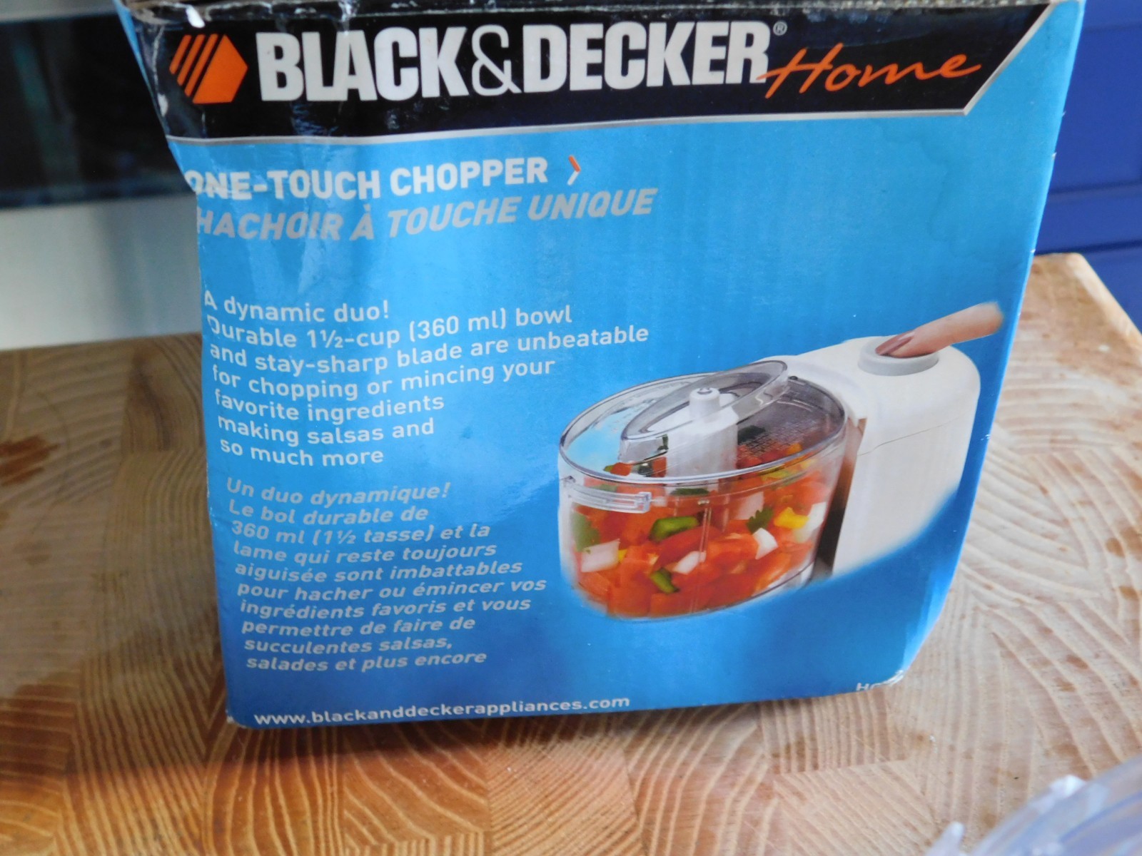 Black & Decker 1.5-Cup One Touch Chopper White Model HC21K (New in Box)