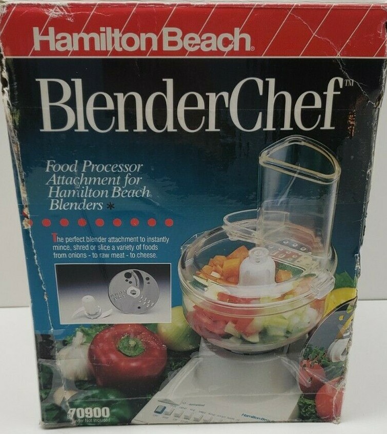 Hamilton Beach BLENDER CHEF Food Processor Attachment 70900 Complete Open Box