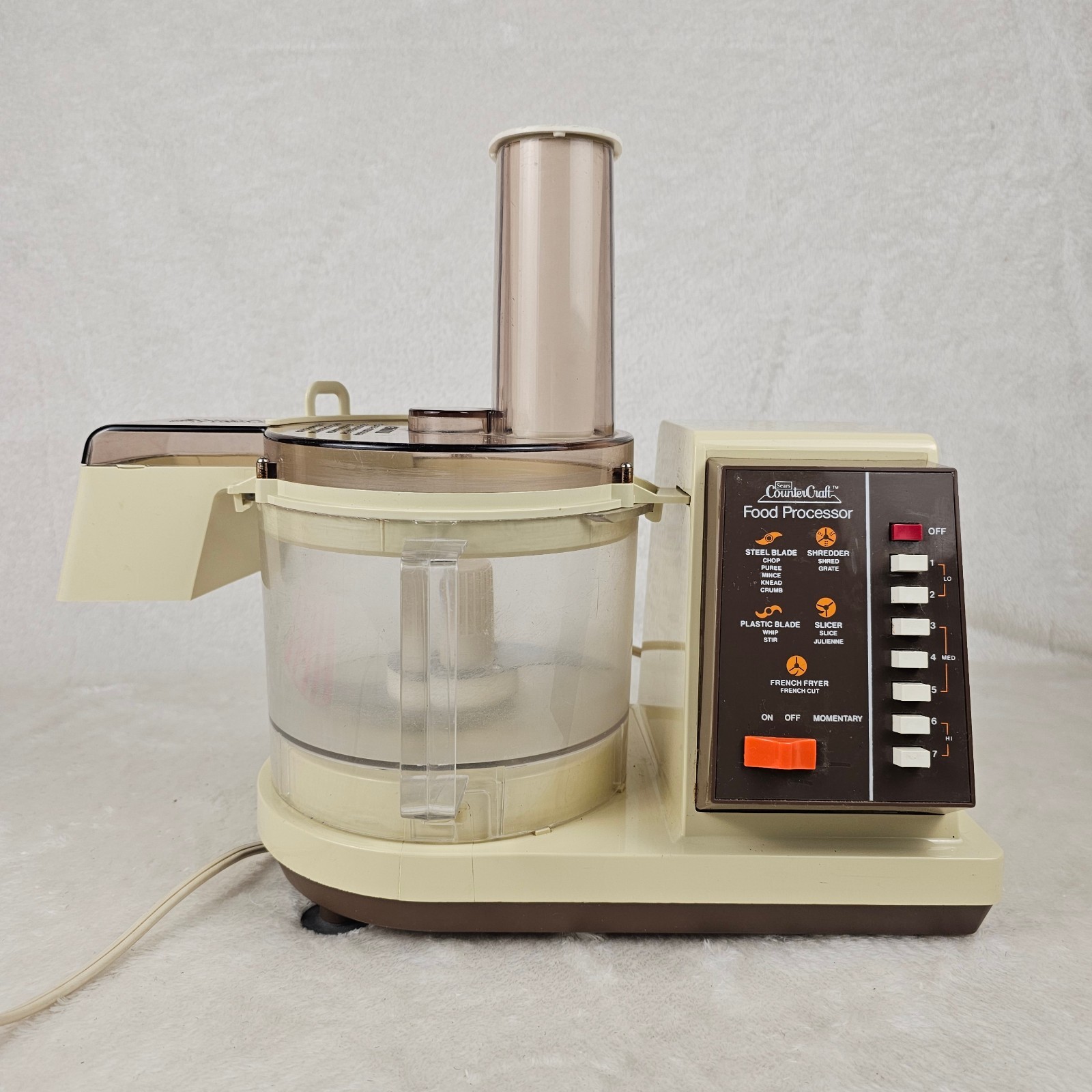 Vintage Sears & Roebuck Co. Counter Craft Food Processor Model# 400.826006
