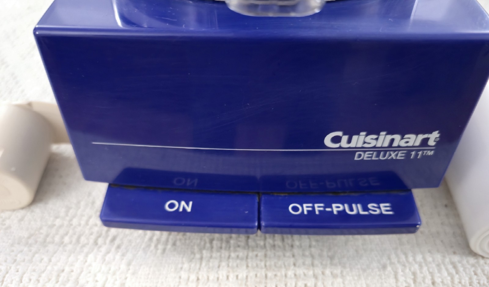 RARE BLUE Cuisinart Deluxe 11 Food Processor Bowl Chute Base Not Working!