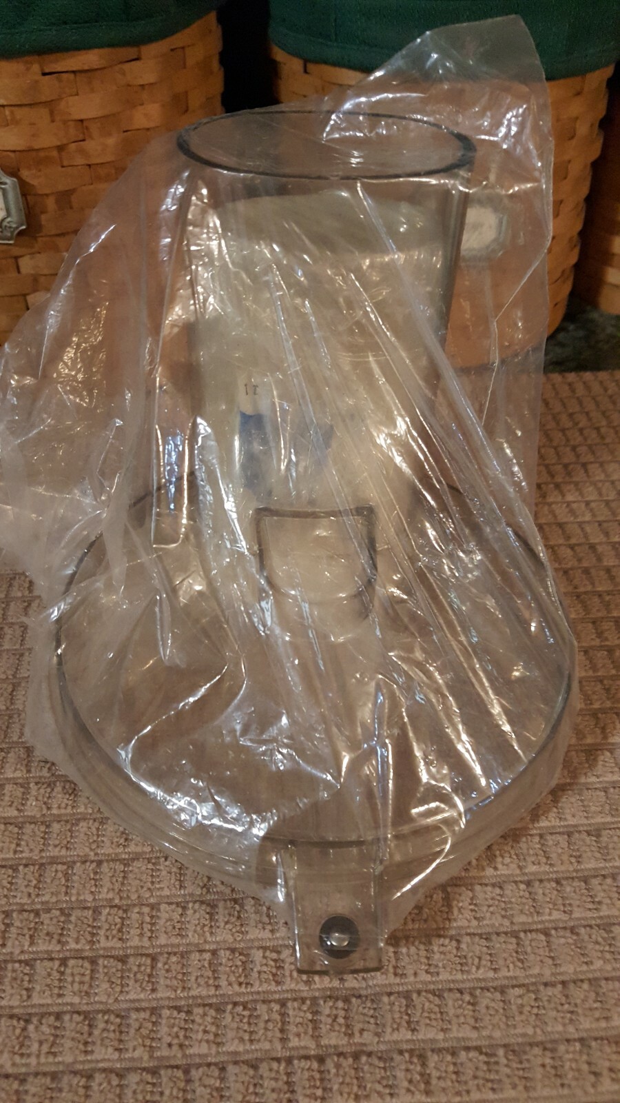 General Electric GE FP1 Food Processor Replacement Lid Top Cover Pusher Unused