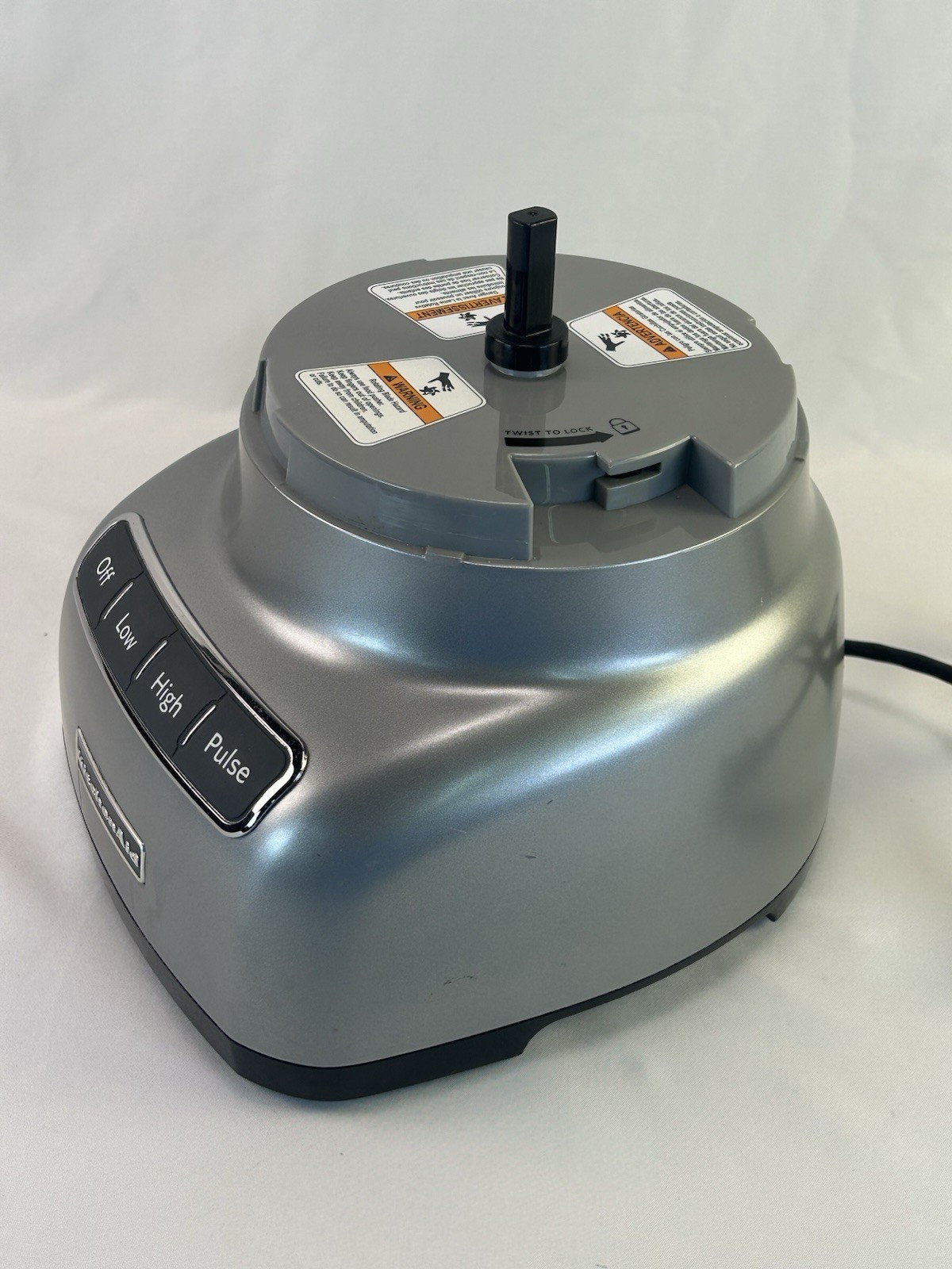 KitchenAid KFP0711CU0 7-Cup Exact Slice Food Processor Silver MOTOR ONLY – WORKS