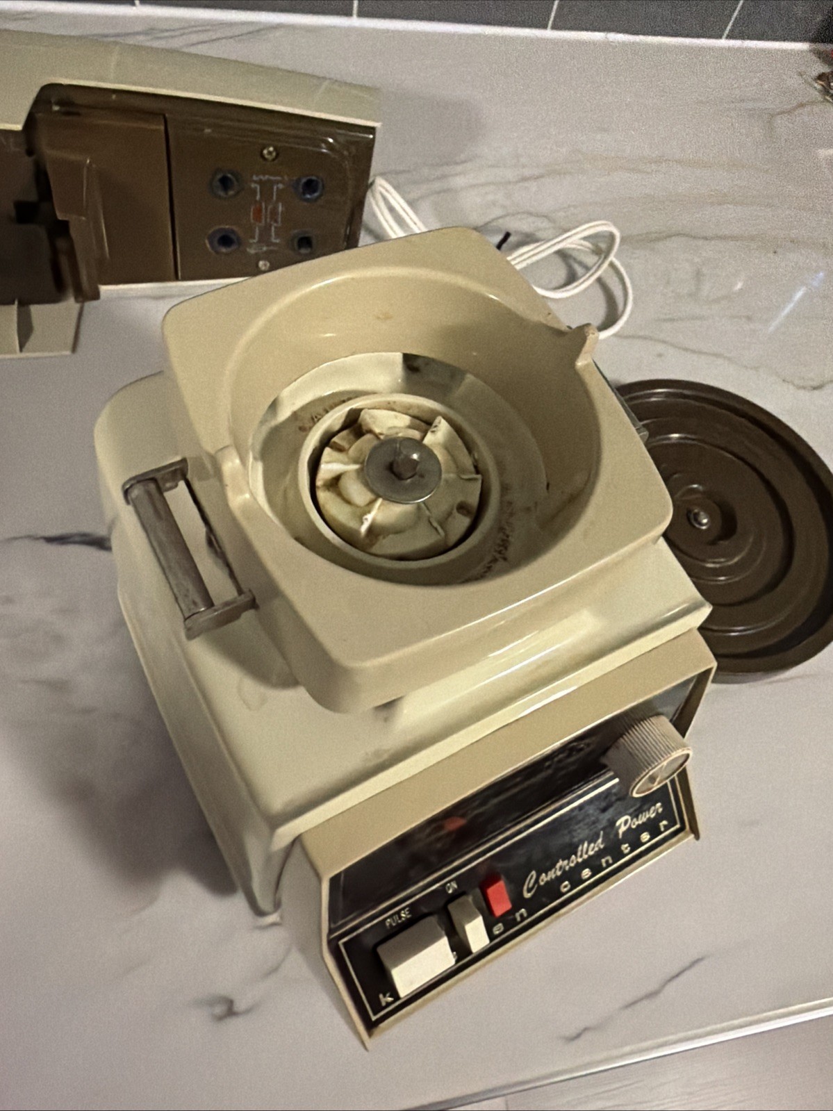 Vintage Oster Regency Kitchen Center 12 Speed Mixer Base Head Turntable