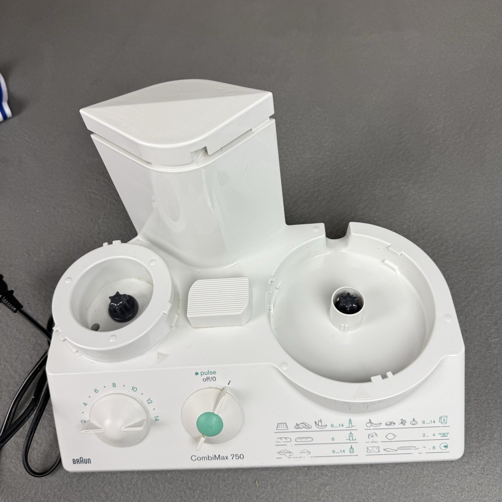 Braun CombiMax K750 Food Processor Replacement Part ~ Motor Power Base TESTED