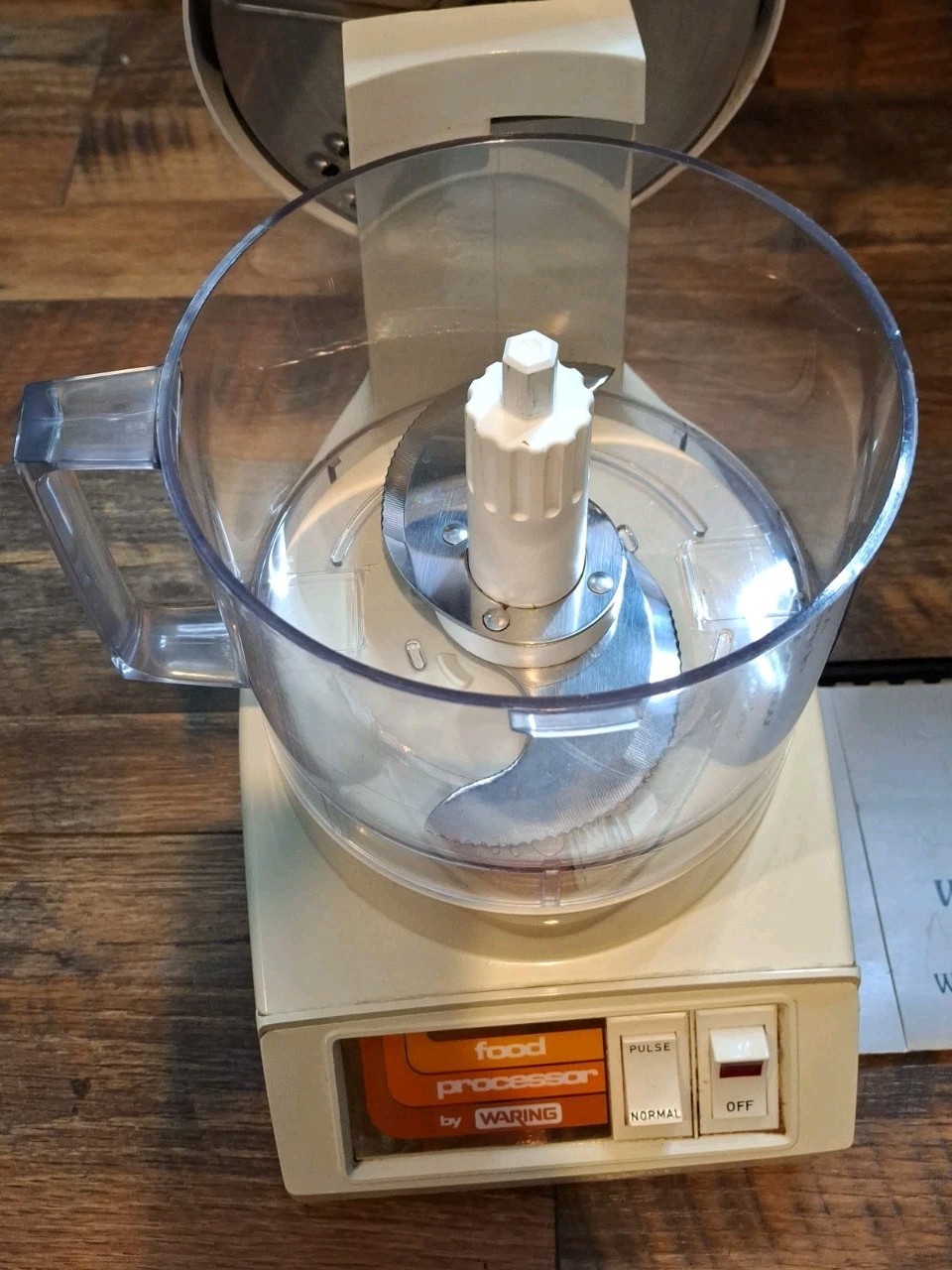 Vintage Waring 11FP29 Food Processor – Complete Set w/ Manual – Tested & Working