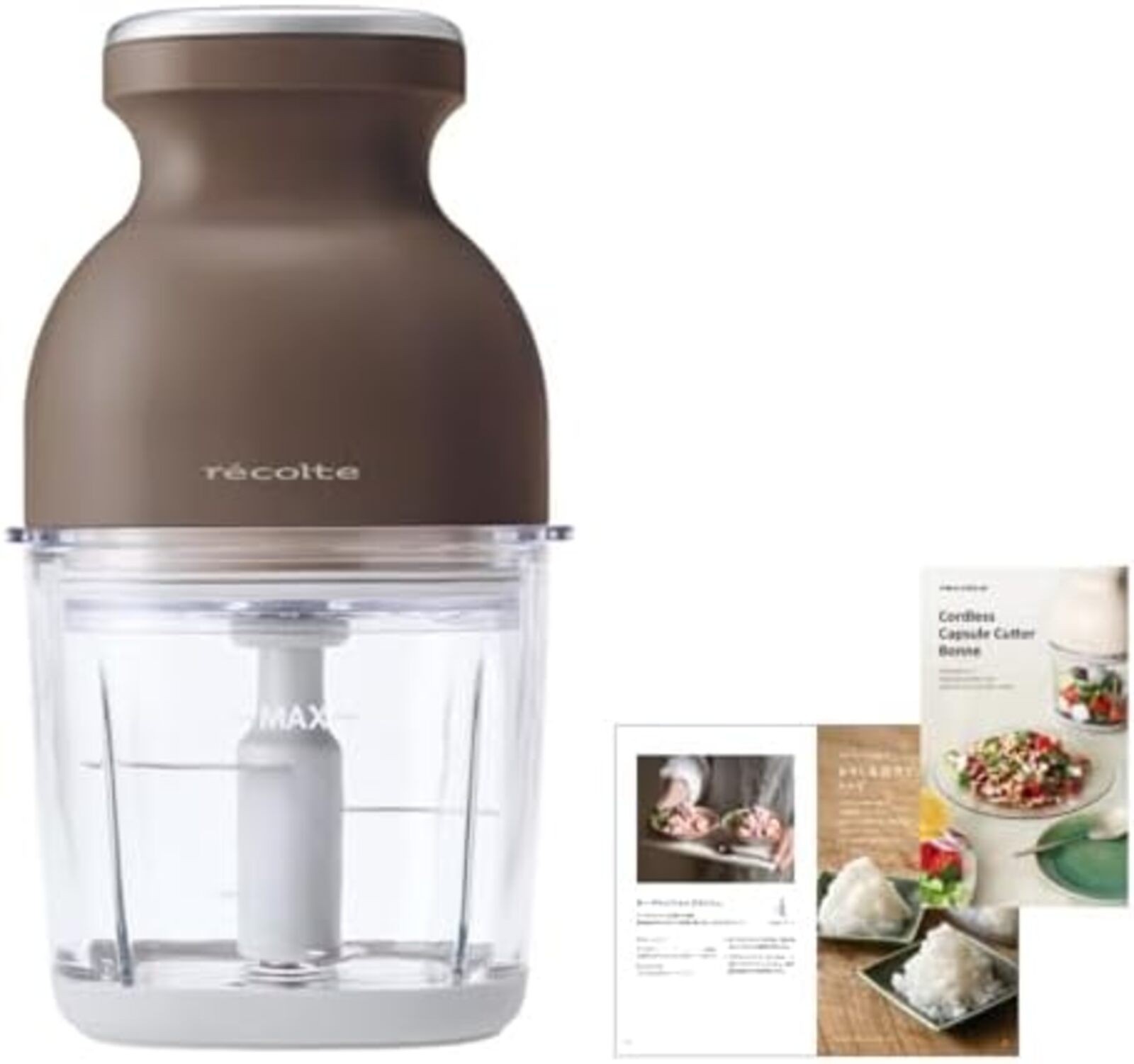 Recolte Cordless Capsule Cutter Bonne RCP-7 mocha brown 8 roles in 1 machine F/S