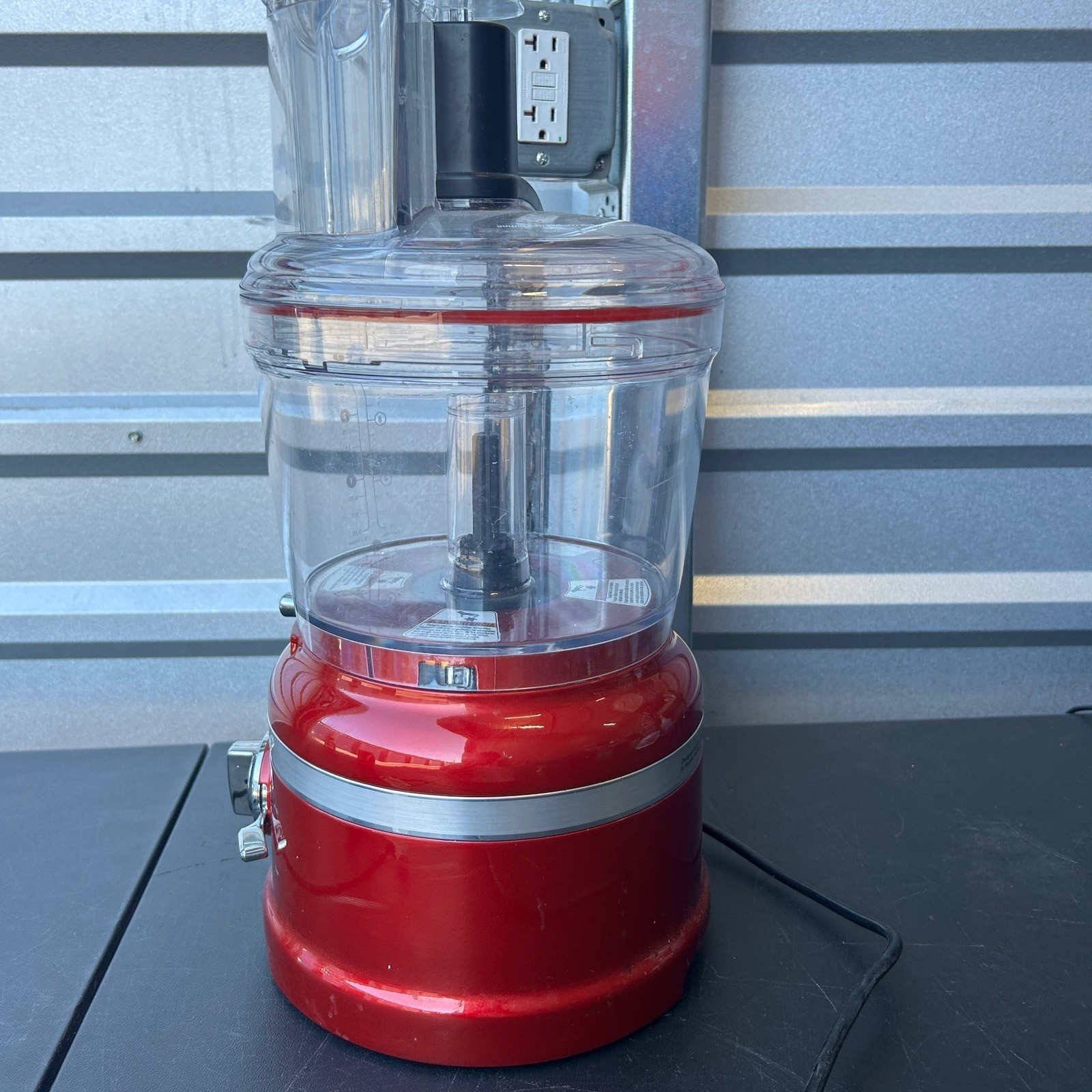 KitchenAid 13-Cup Food Processor Candy Apple Red Exact Slice KFP1642CA