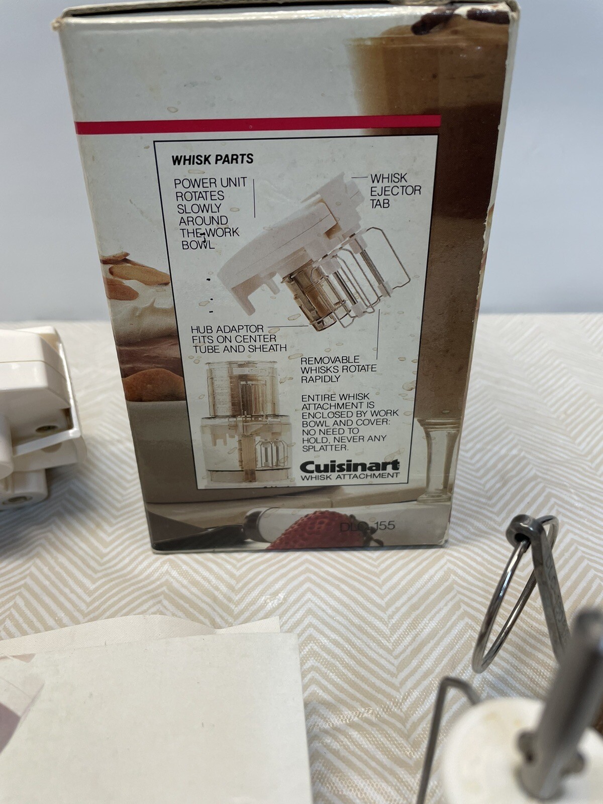 Cuisinart DLC-10 Plus Food Processor Whisk Attachment ~Part # DLC-155 W Manual