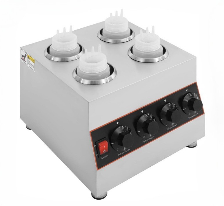 4 Cylinder｜Sauce Container｜Hot Chocolate Machine｜Sauce Dispenser｜Heating