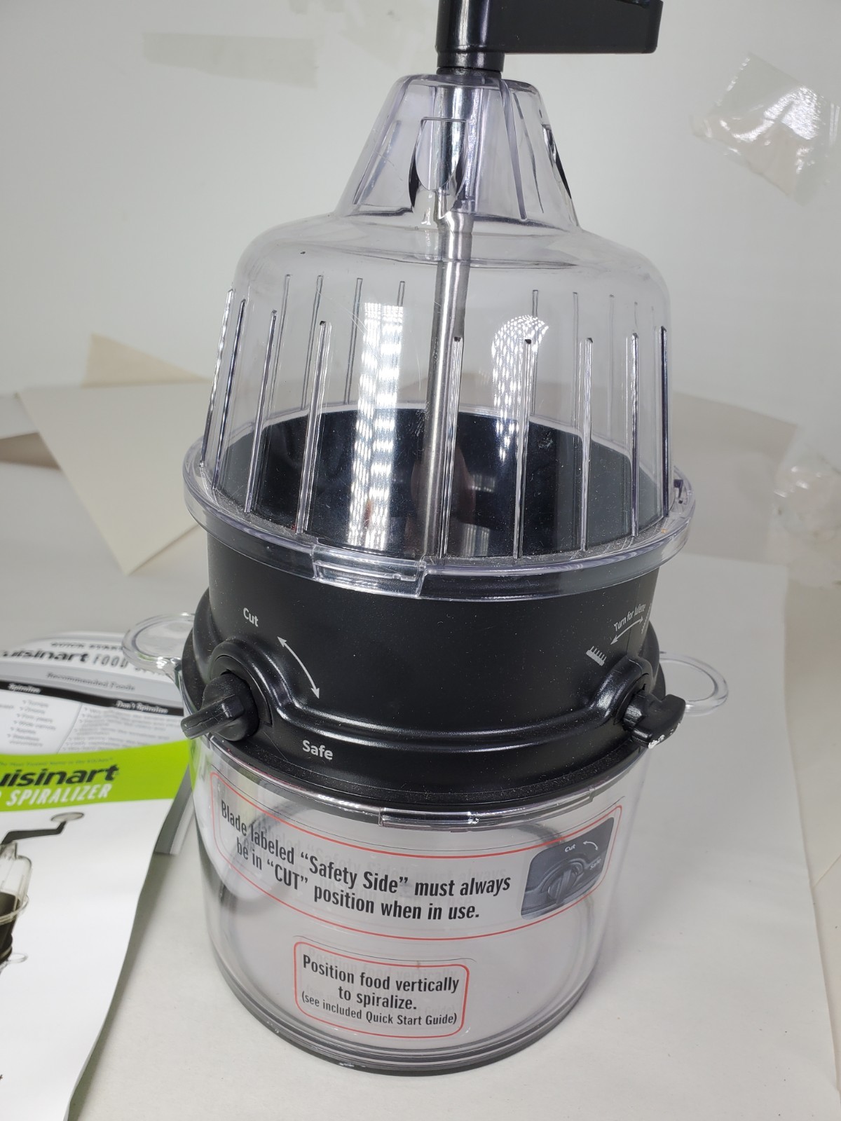 Cuisinart Food Spiralizer Manual Multifunctional Kitchen Gadget W/Instructions
