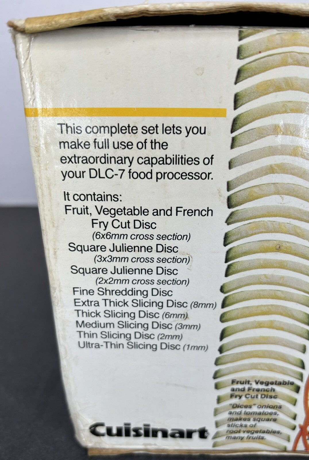 Cuisinart DLC-070 Disc Set for DLC-7 Food Processor – See Photos For All Discs