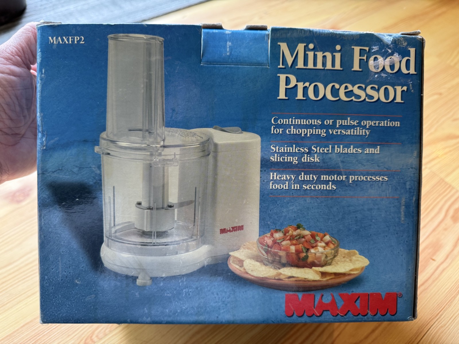 New In Box White Mini Food Processor MAXFP2 by MAXIM New in Box