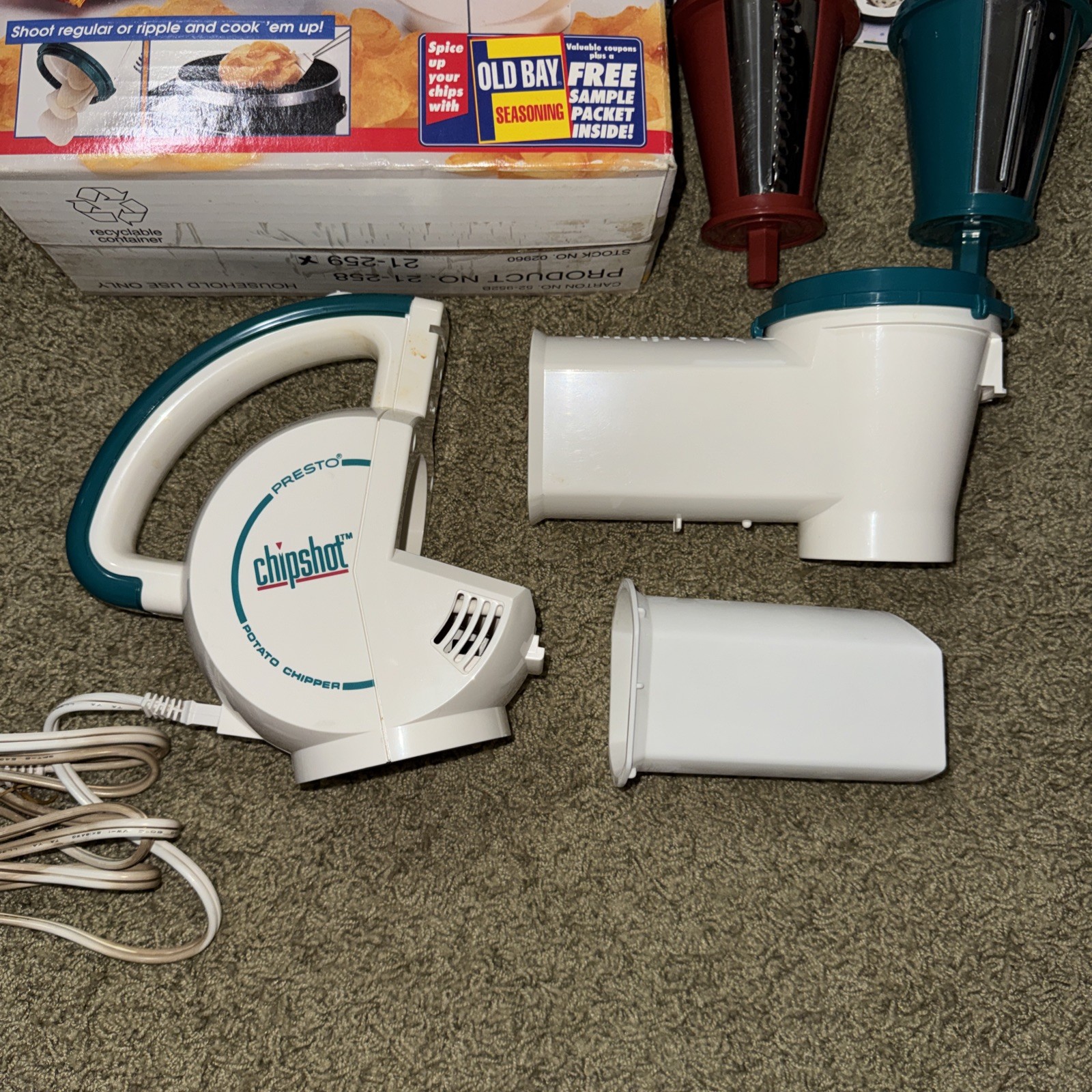 Presto Chip Shot Electric Potato Chipper 02960 Slicer Machine Complete Tested