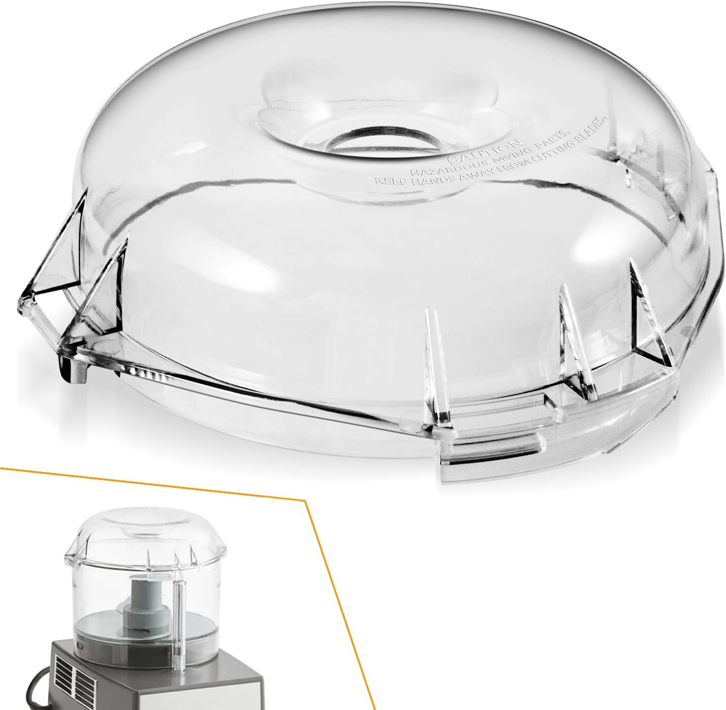 Food Processor Mixer Cutter Bowl Lid for Robot Coupe 106458S,R100B R100BCLR R2