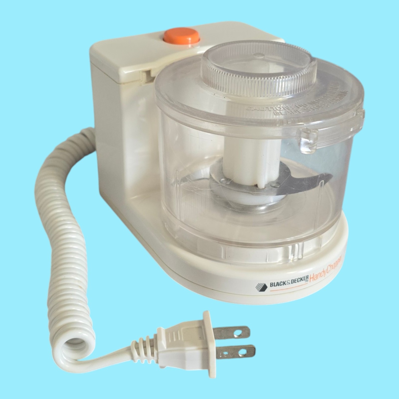 Black & Decker Handy Chopper HC-20 Mini Food Processor White TESTED & WORKING!
