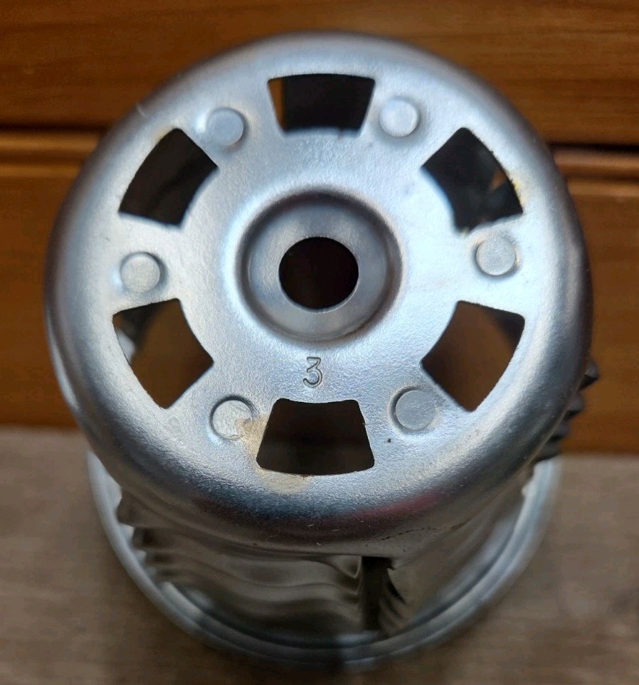 Saladmaster Food Processor With Stand And 5 Cone Attachments & Shield As Shown