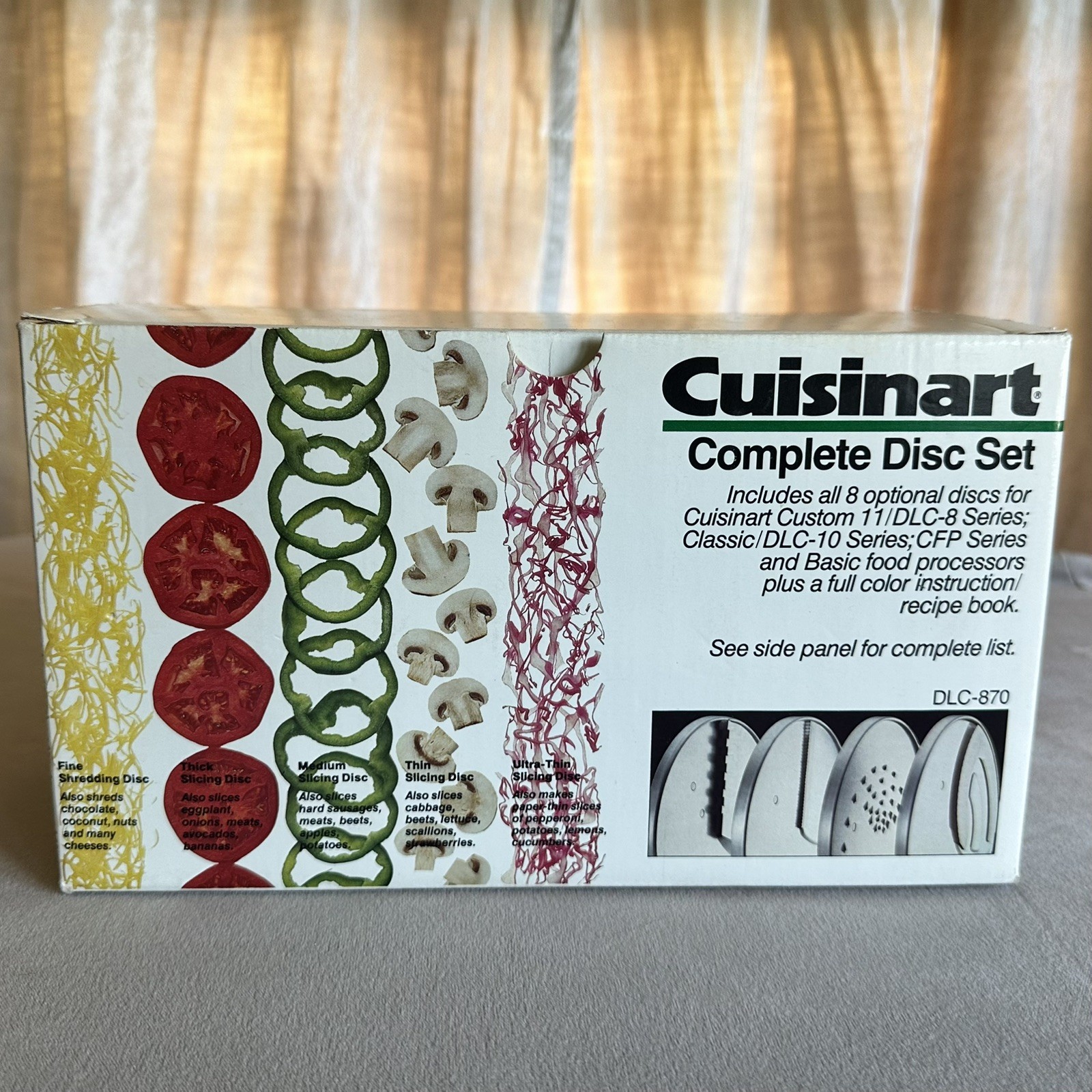 Cuisinart DLC-870 Complete 8pc Disc Blades For: Custom 11/DLC8 DLC10 CFP Series