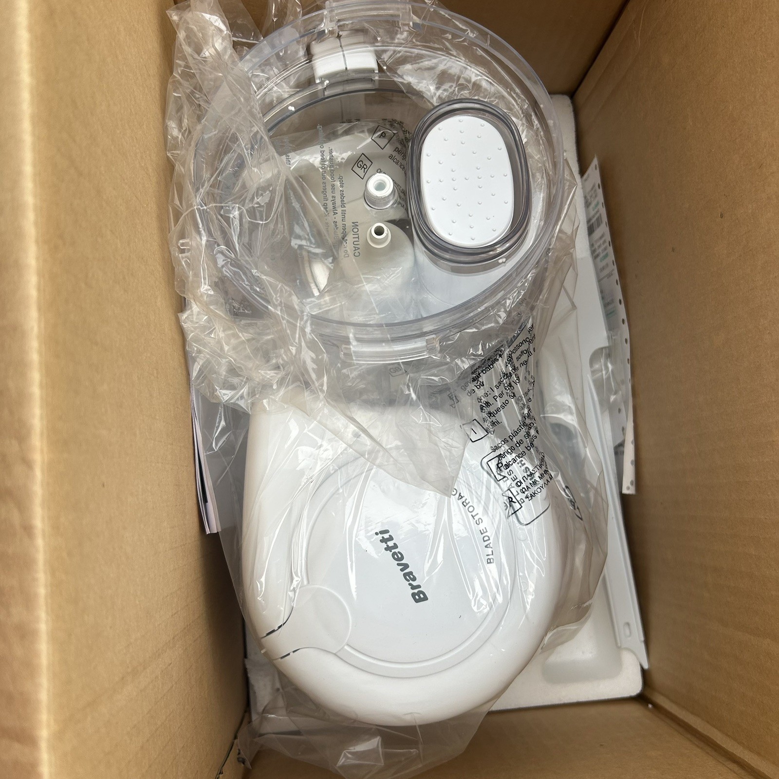 Bravetti Food Processor KP80B White New in Open Box Read