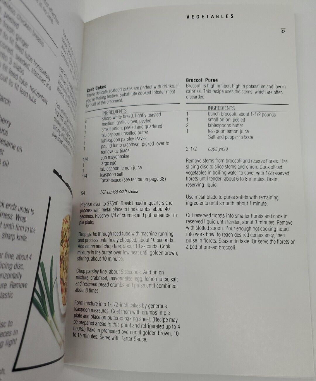 Cuisinart Food Processor Instruction & Recipe Booklet Power Prep 11 Original