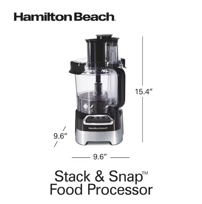 Hamilton Beach 10 Cup Stack & Snap Food Processor 70822FG