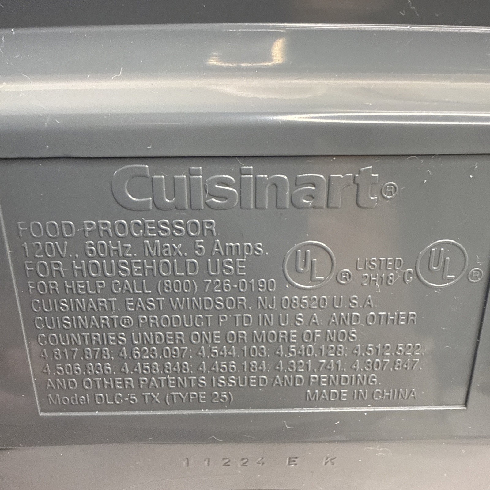 Cuisinart Food Processor DLC-5 7 Cup Bowl Tested & Working!