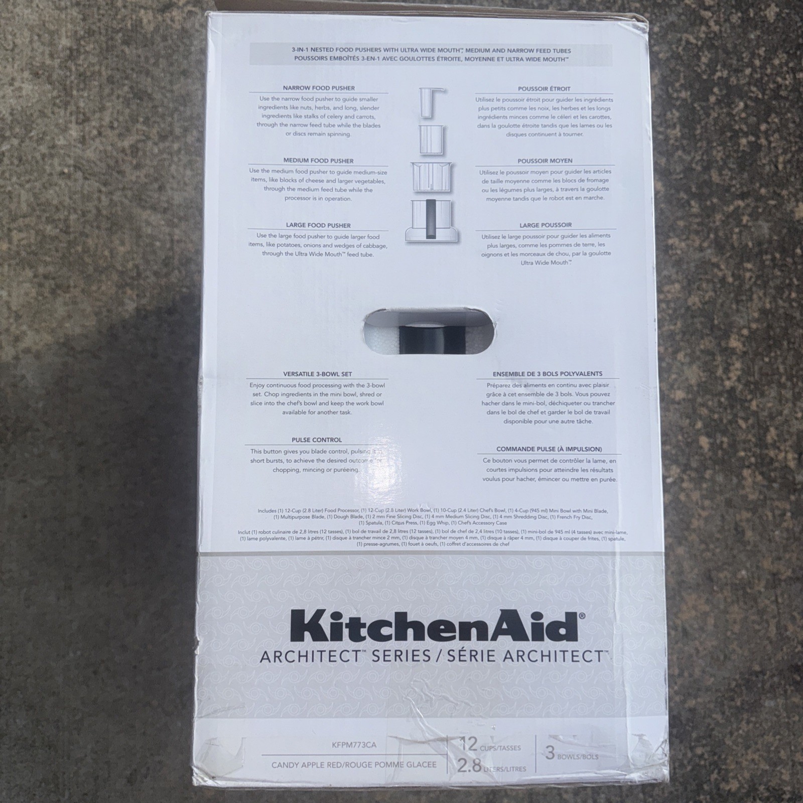 Kitchenaid Architect Series Candy Apple Red Food Processer KFPM773CA 12 Cups