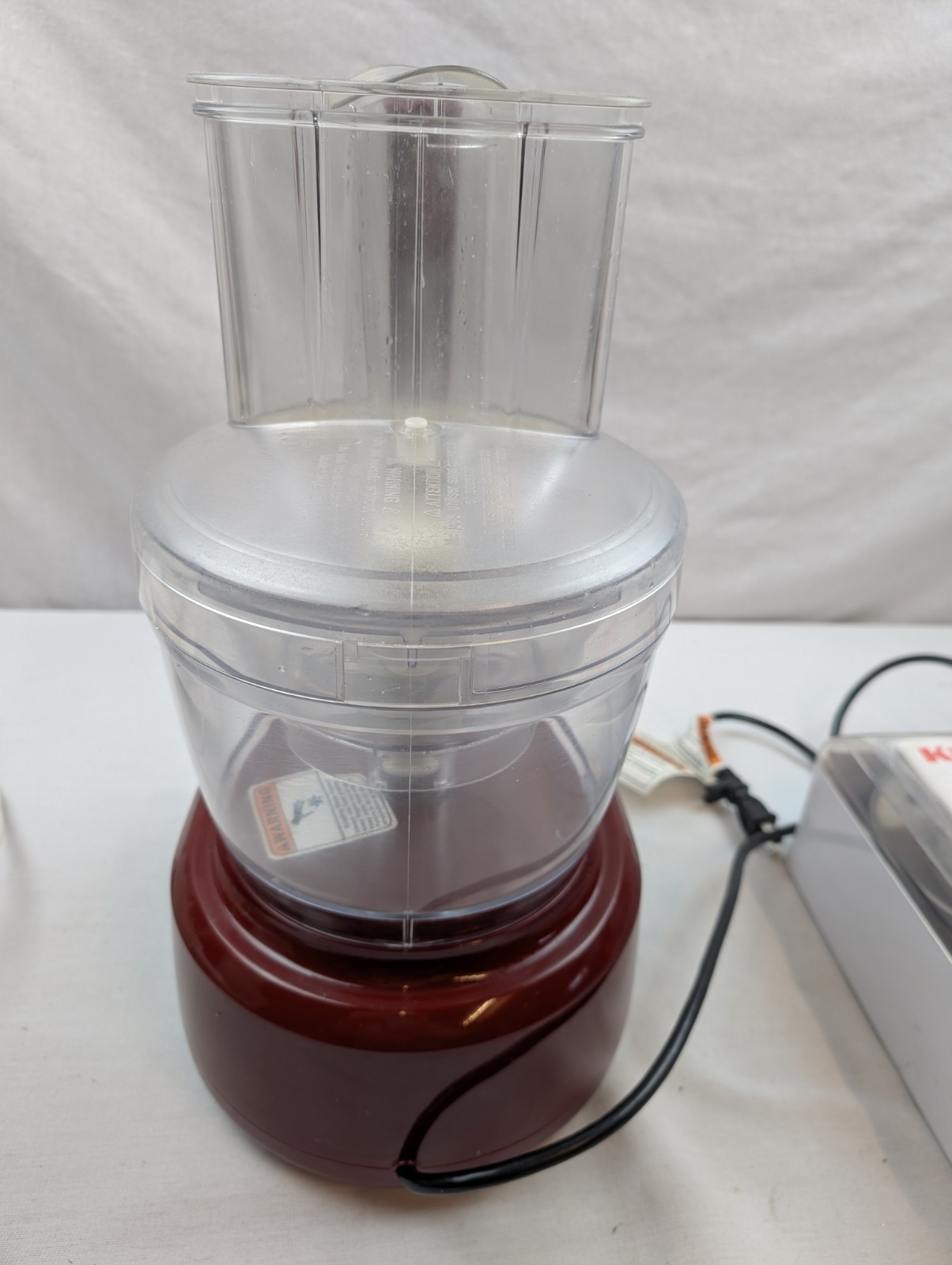 KITCHENAID 12 Cup Red Ultra Food Processor KFPW760QGC1 w/ Accessory Set & Manual