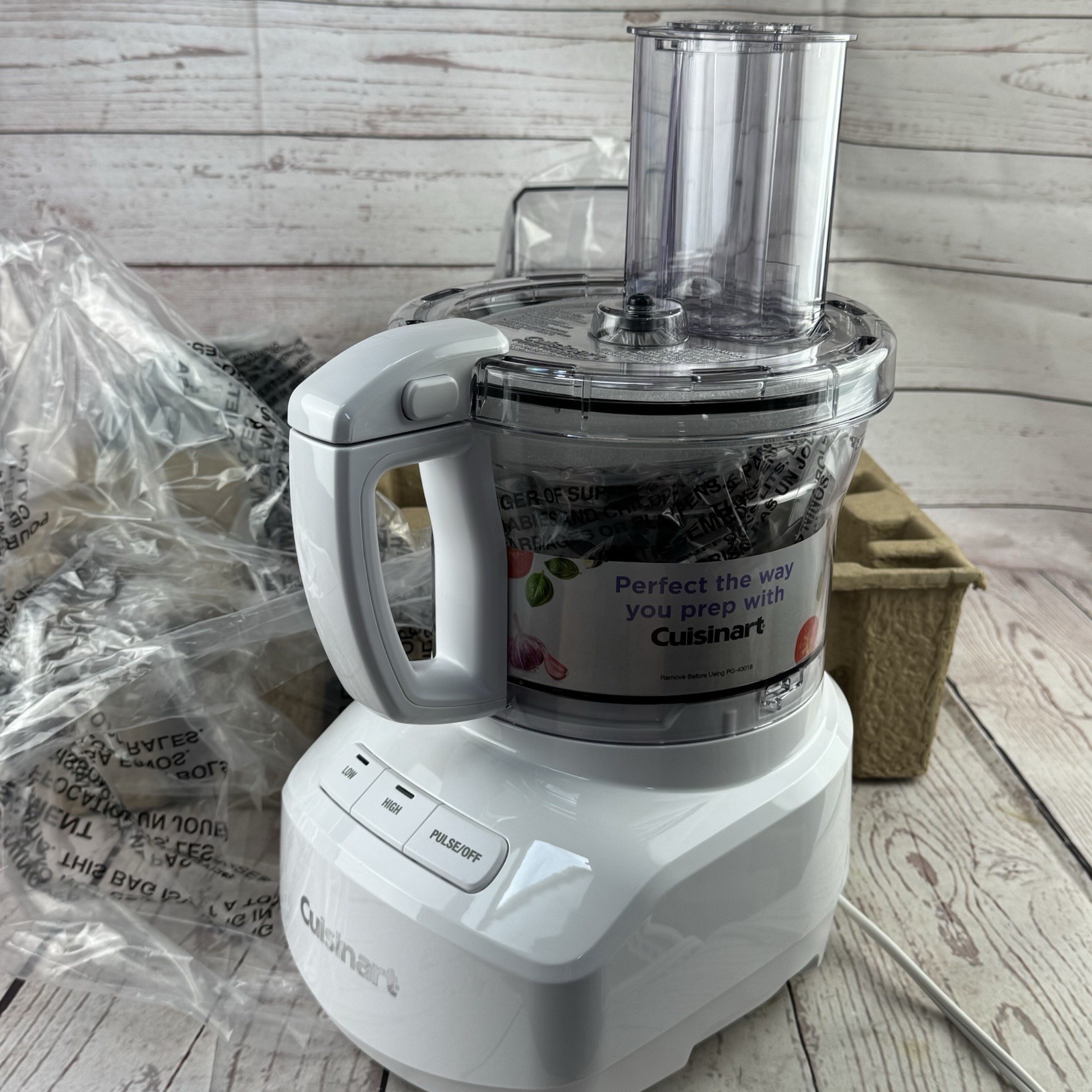 Cuisinart FP 9CF 9 Cup Continuous Feed Food Processor 350W White