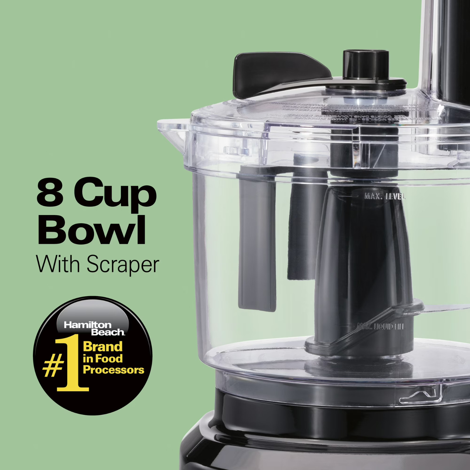 Hamilton Beach Bowl-Scraper Food Processor 8 Cup Capacity Refurbished