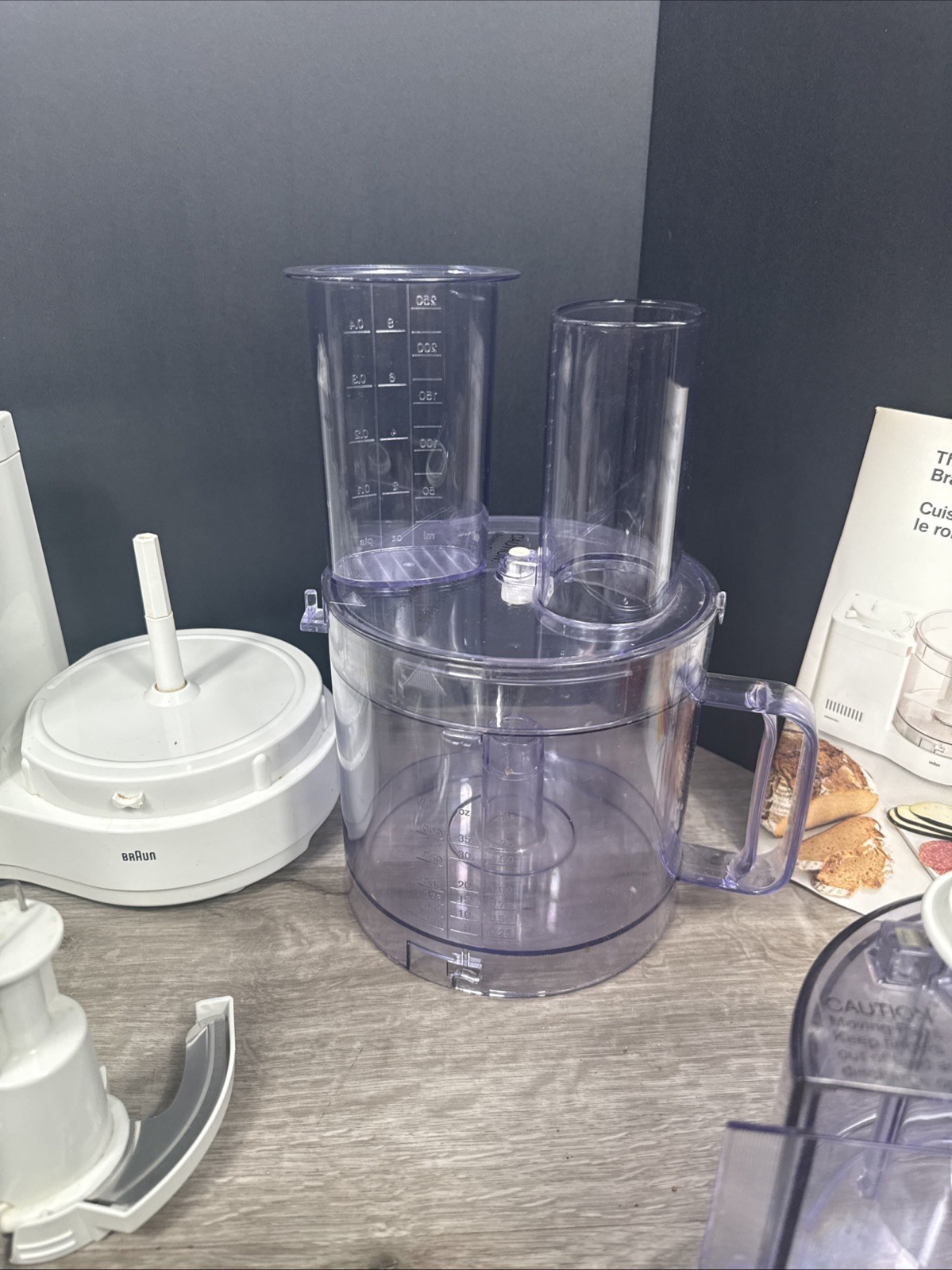 Braun Multipractic Food Processor Type 4262 Germany w/Accessories And Box Tested