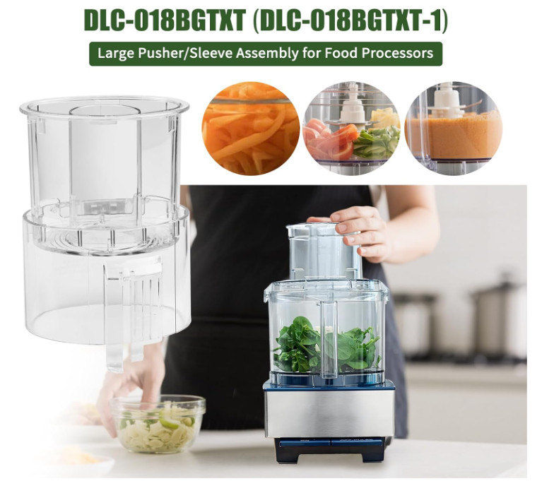 DLC-018BGTXT DLC-018BGTXT1 Big Pusher&Sleeve set Compatible with Cuisinart | Ass