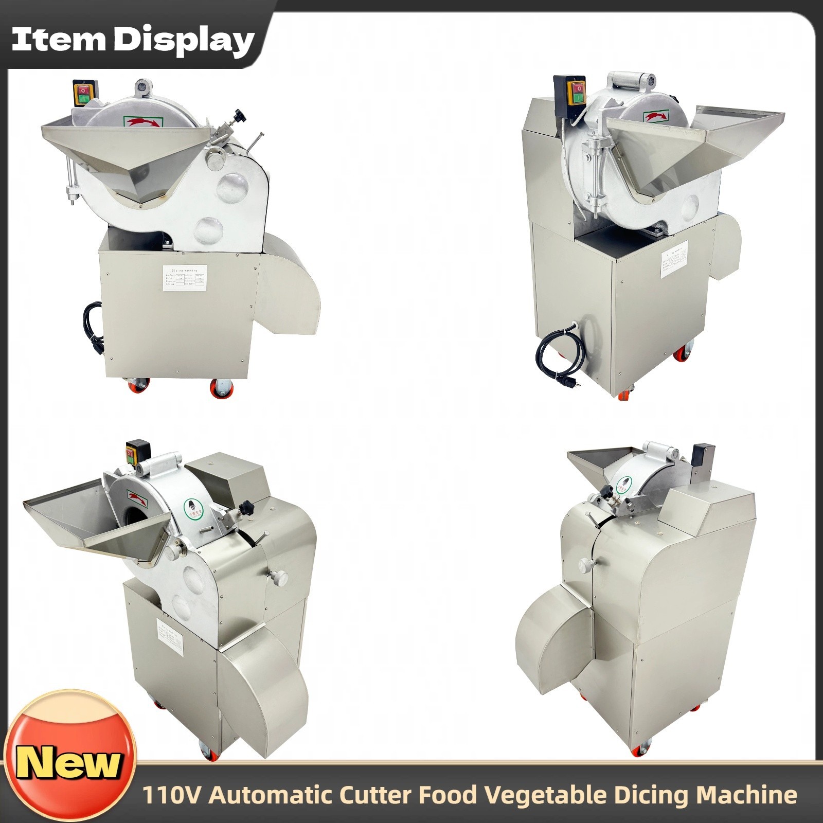 High-speed three-dimensional fully Automatic Dicing Machine 110V 200-600kg/h