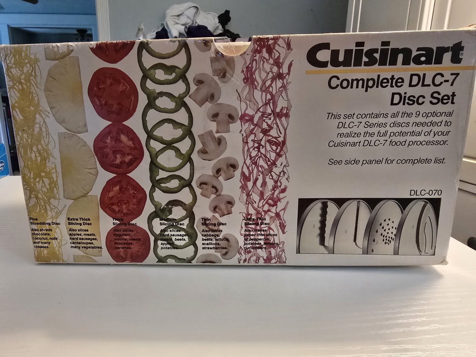 CUISINART DLC-7 SERIES 9 DISC SET FOR FOR FOOD PROCESSOR DLC-7 (VINTAGE)