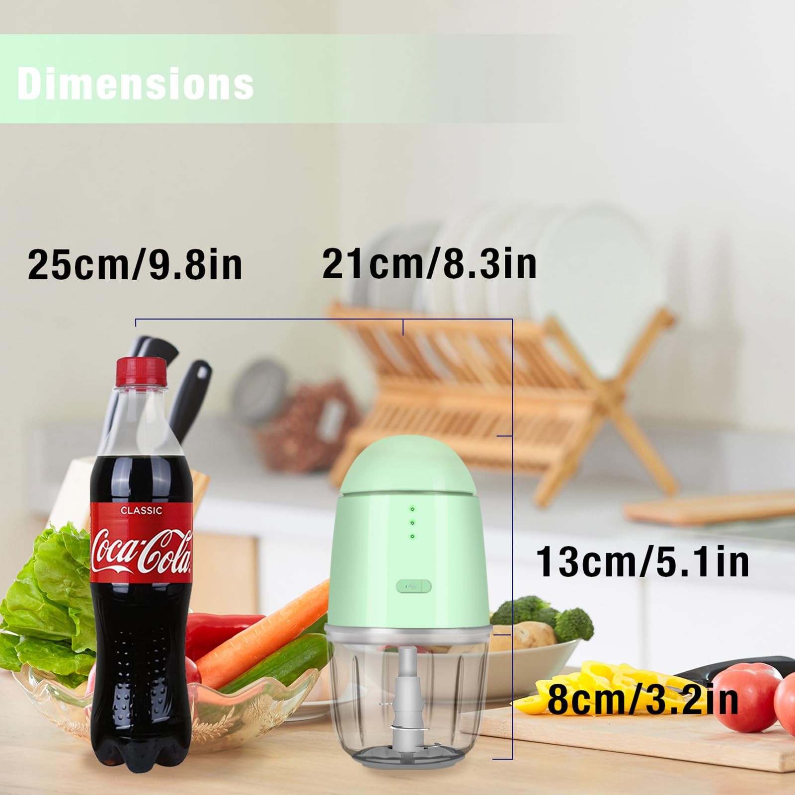 Food Processor – Cordless Mini Food Processor & Portable Small Food Chopper f…