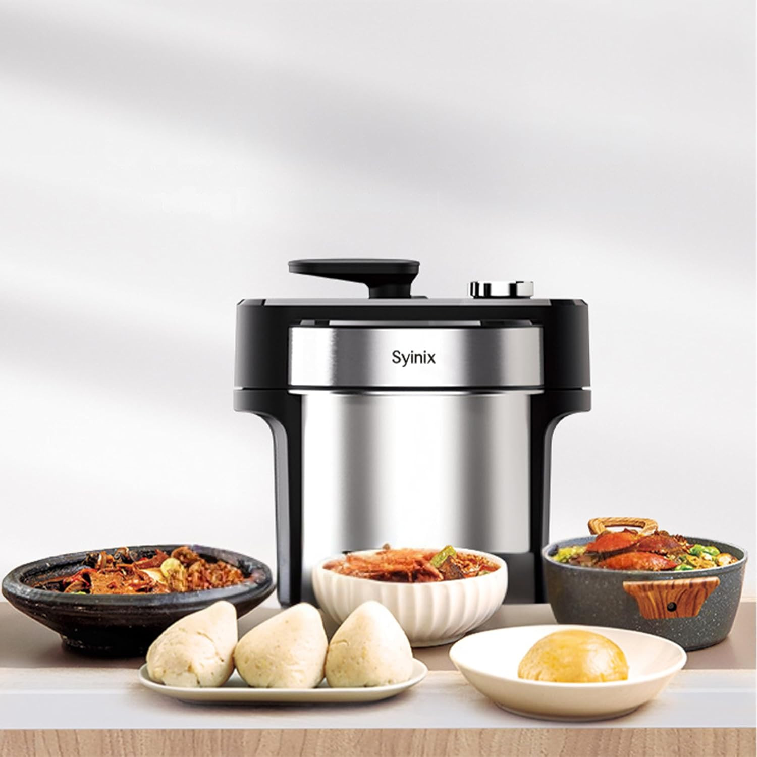 Syinix Swallow Maker Pro – Automatic African Food Swallow Mixer, Food Processor,