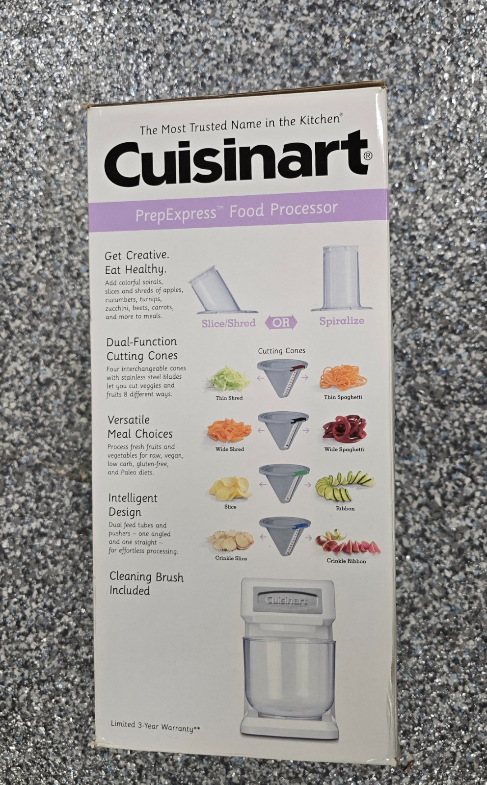 Cuisinart Food Processor PrepExpress Slicer/Shredder/Spiralizer SSL100 – NEW