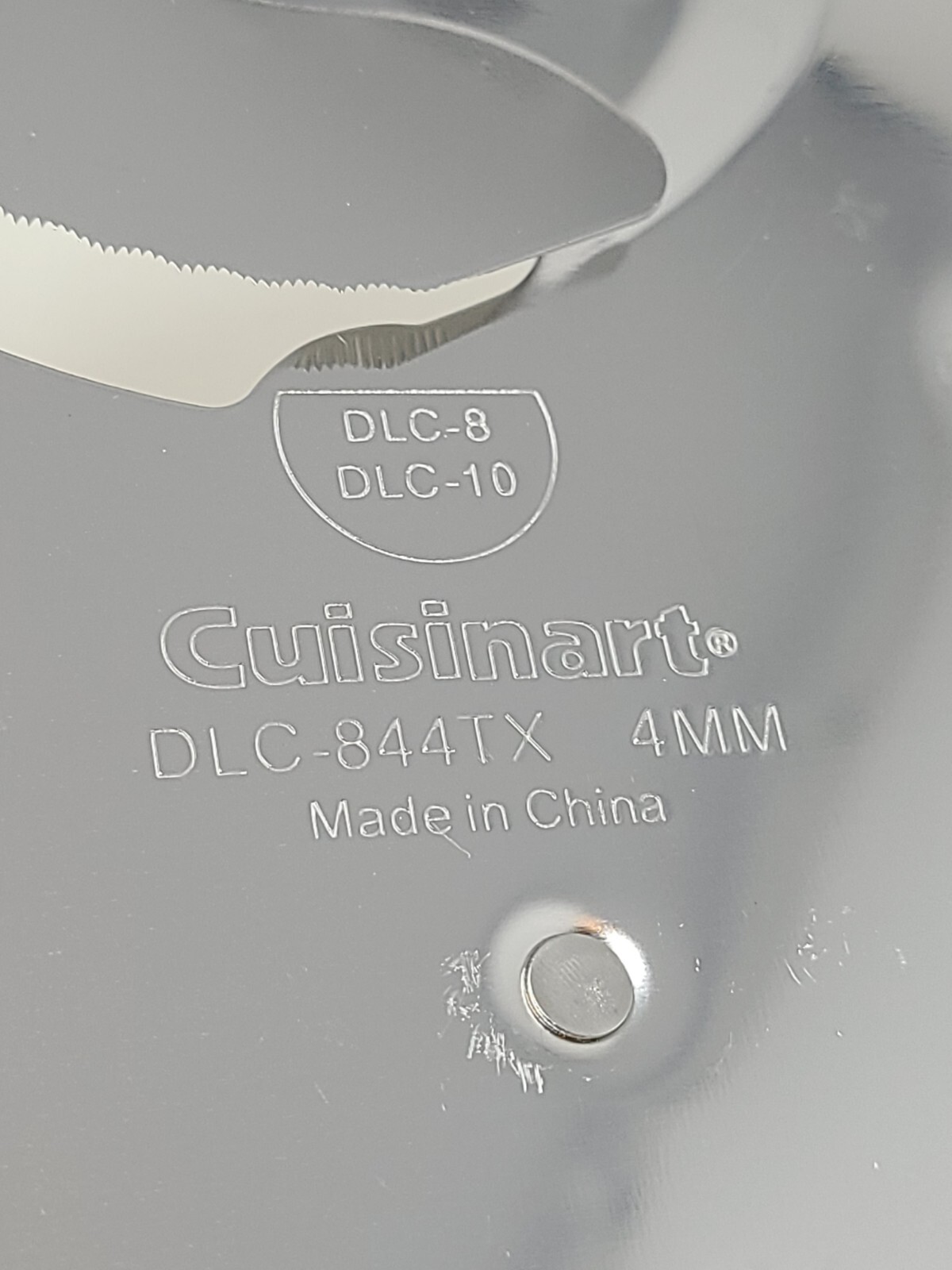 Cuisinart DLC-844TX 4mm Disc Replacement DLC-8 DLC-10 Prep 11 Plus