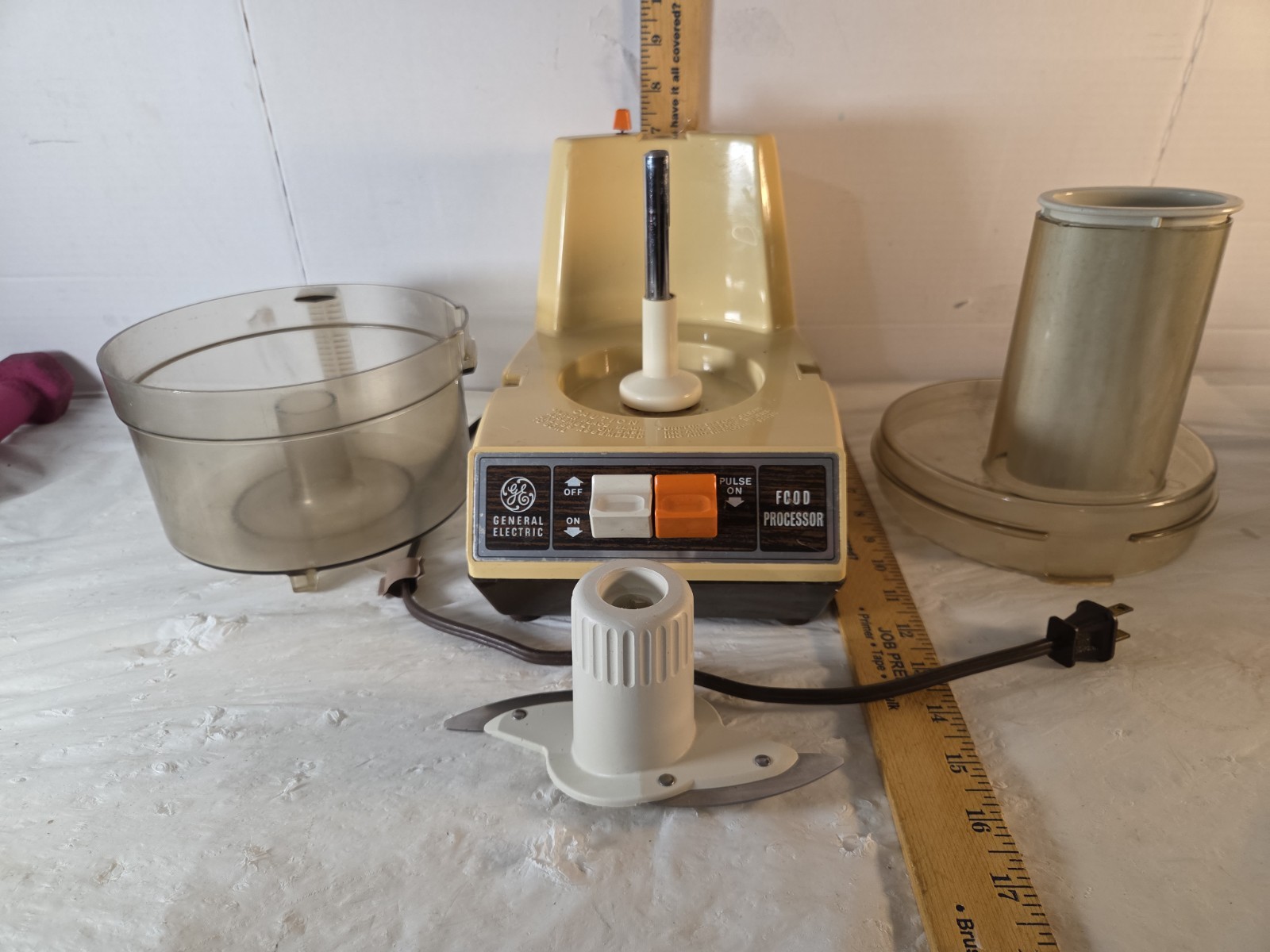 Vintage GE Food Processor D3FP1B Works Read Parts Repair