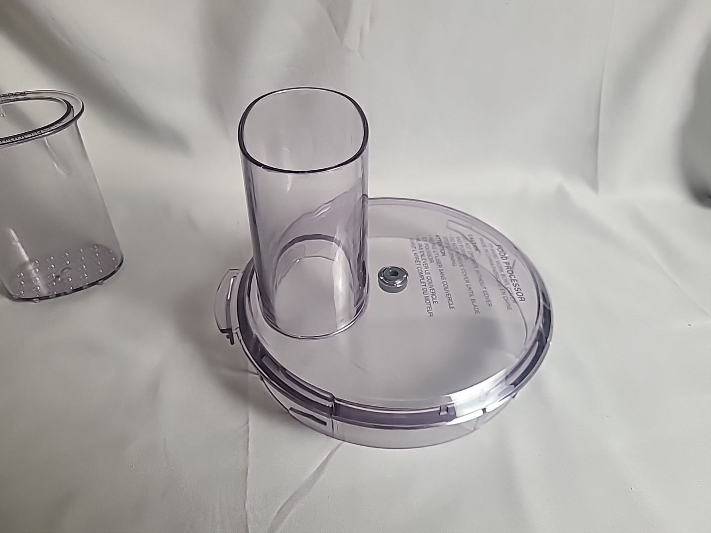 Cuisinart 8 Food Processor FP-8 Replacement Lid FP-8WBC & Pusher FP-8P