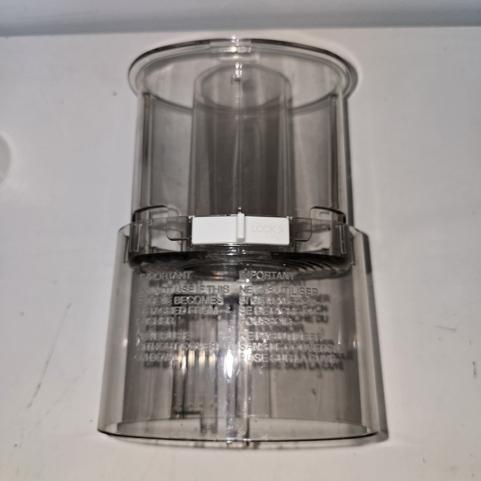 Cuisinart Food Processor DLC-8 Replacement Pusher & Chute Sleeve DLC-018BGTXT
