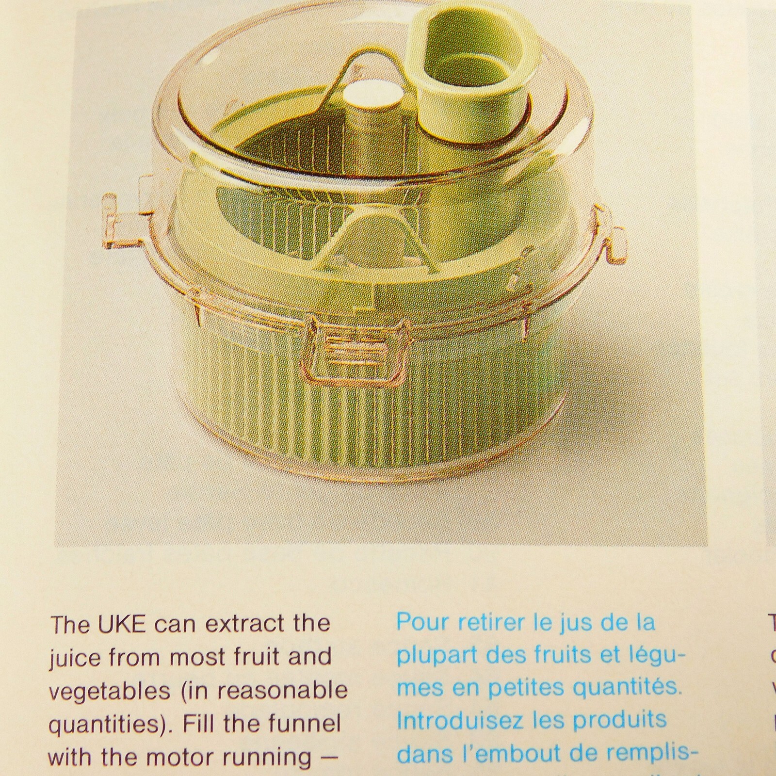 Braun Food Processor #4259 REPLACEMENT UKE Jucier Accessory Kit