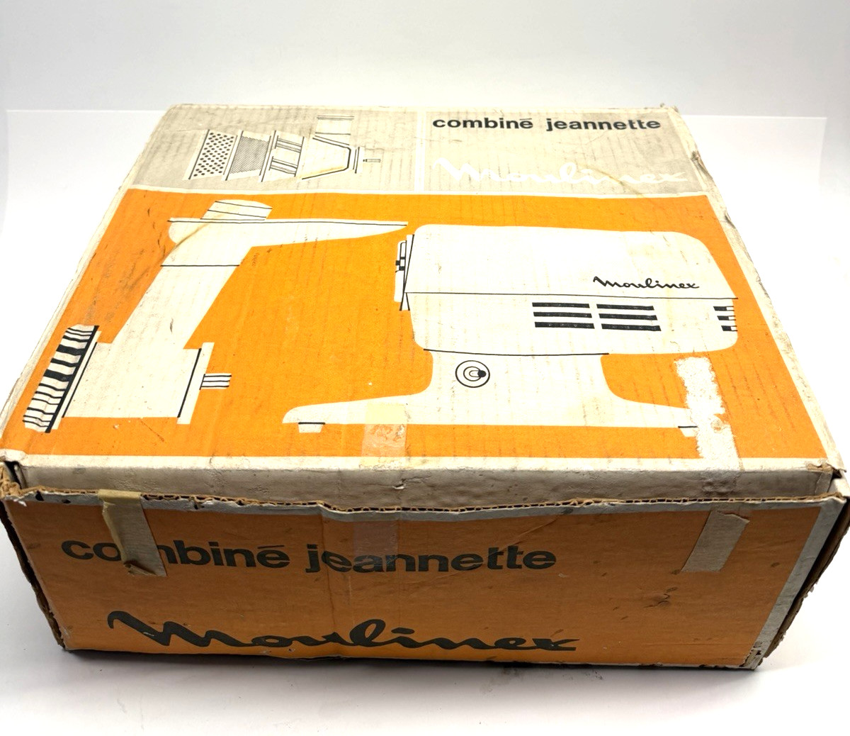 Vintage NOS Moulinex Combine’ Jeannette Food Processor Orig Box