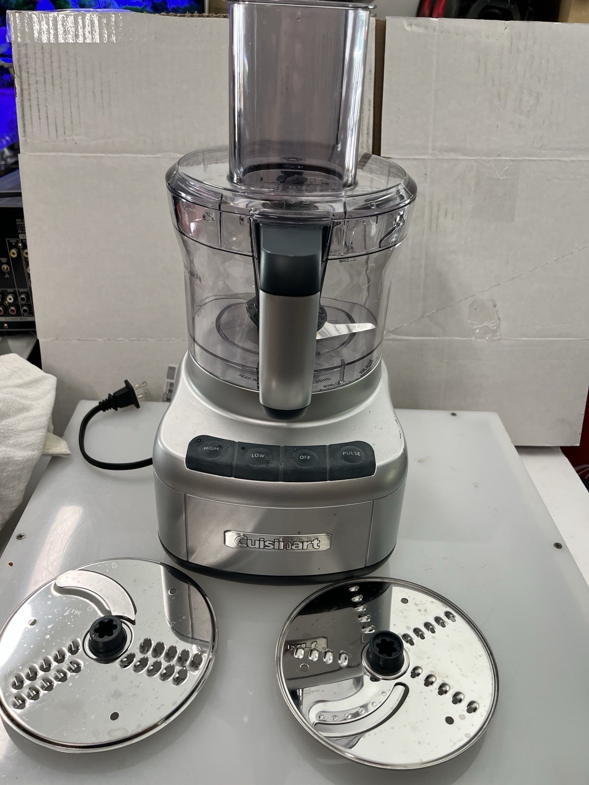 Cuisinart FP-8 Elemental 8 Cup Food Processor w/ 2 Discs Tested Working
