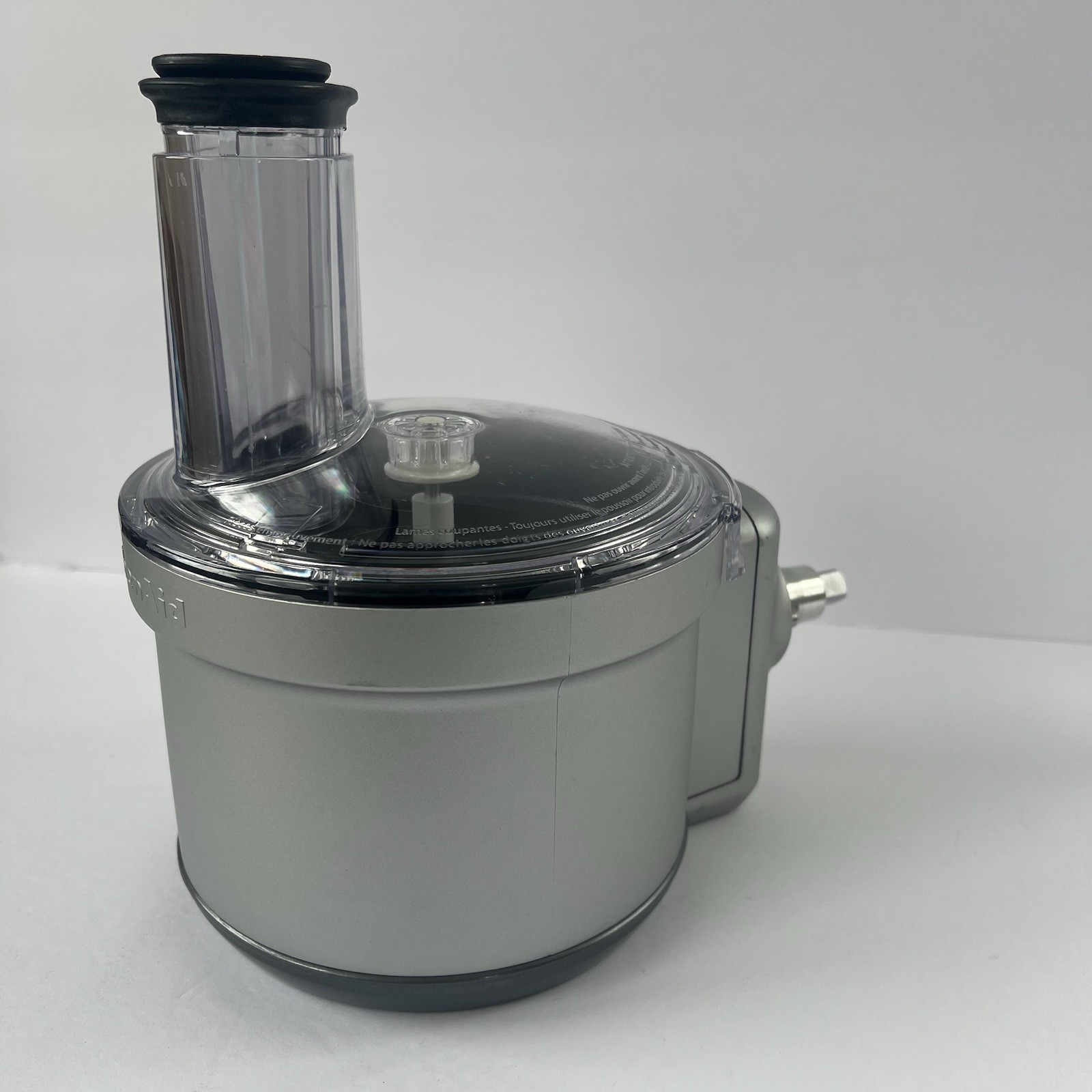 TESTED KitchenAid KSM2FPA Processor Gray Attachment 4 Stand Mixer NO Blades