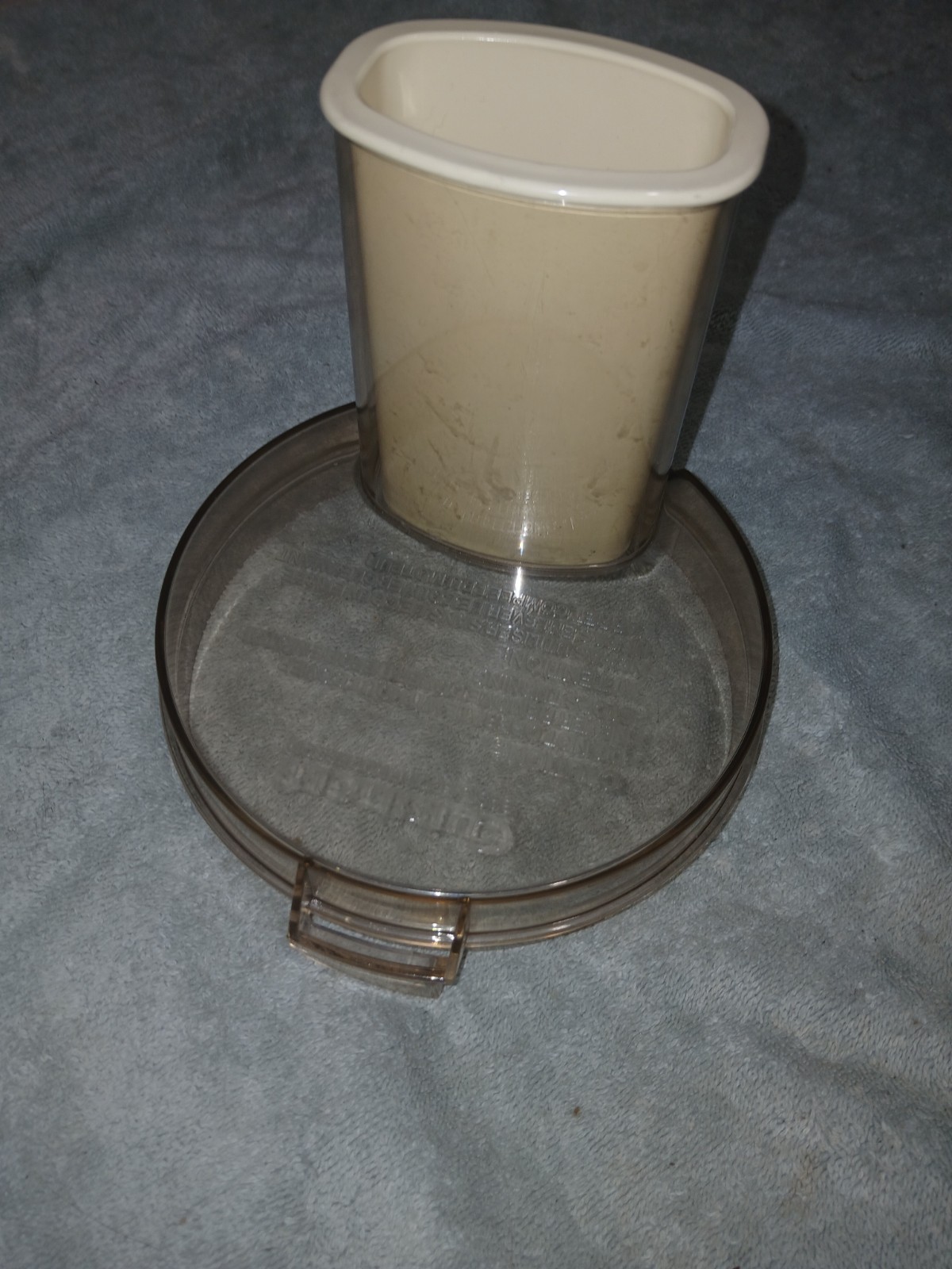 Cuisinart Basic Food Processor Replacement Lid Cover DLC-104 Only With Pusher