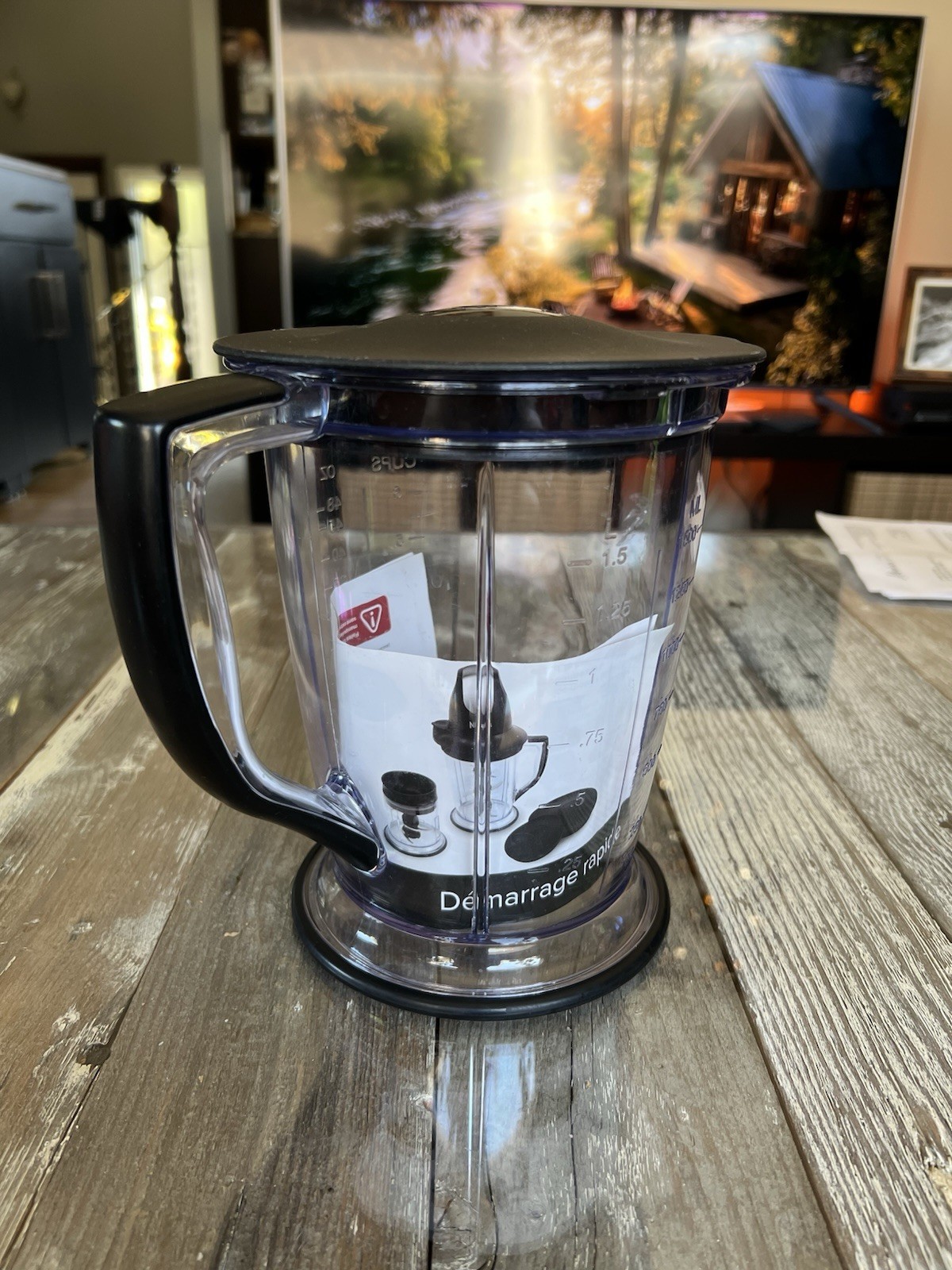 Ninja Master Prep 48 oz 6 Cup Food Processor Blender Pitcher Bowl With Lid