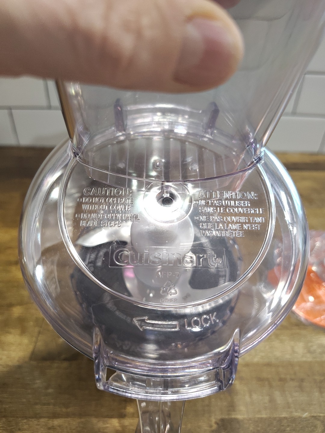 Cuisinart AFP-7 Smart Power Duet Food Processor Replacement Lid Pusher Bowl Base